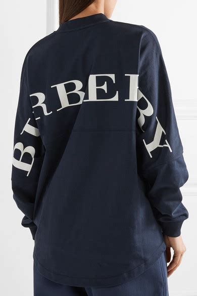 burberry oversized printed cotton jersey sweatshirt|BURBERRY .